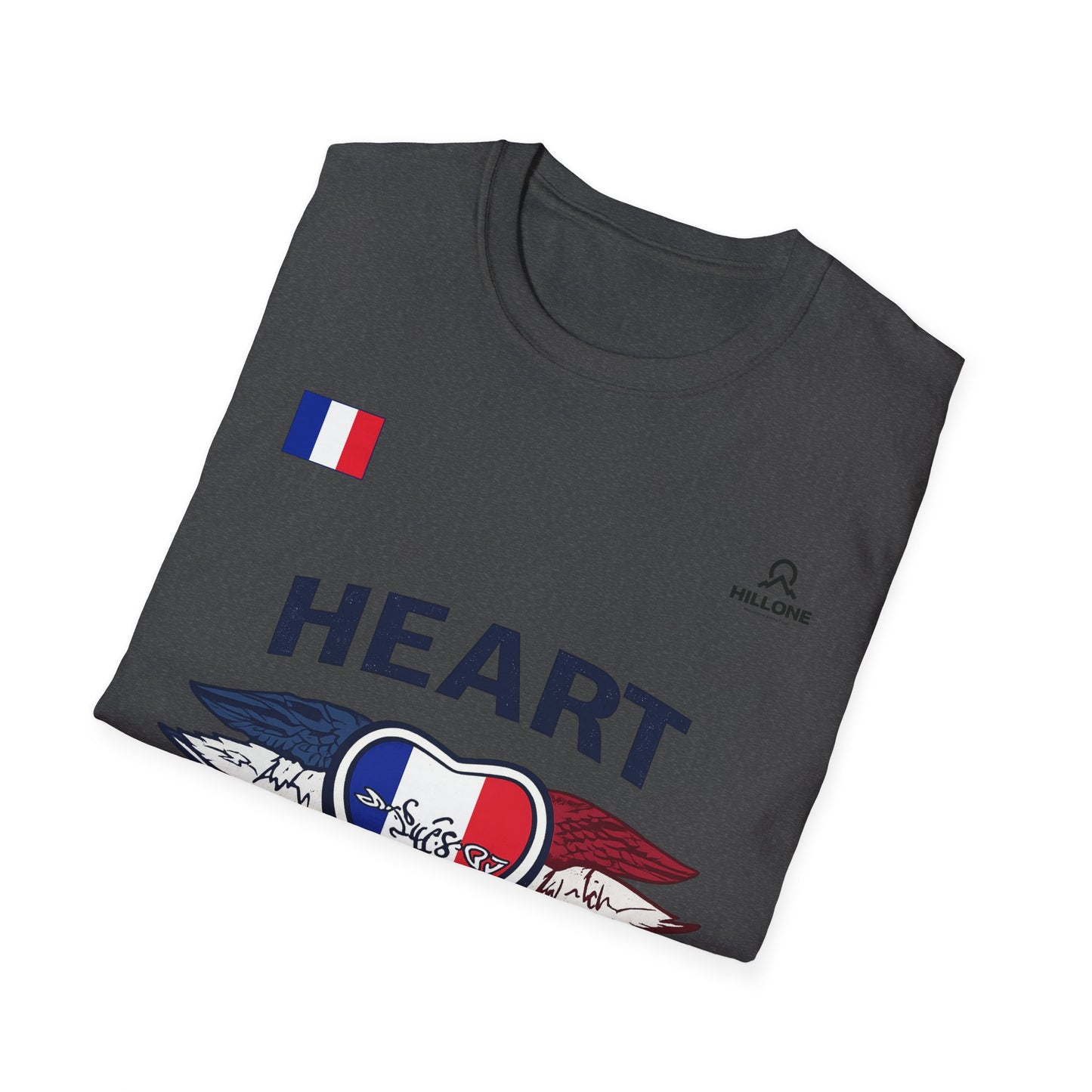 Heart to the Final T-Shirt — French Flag Soccer Fan Tee