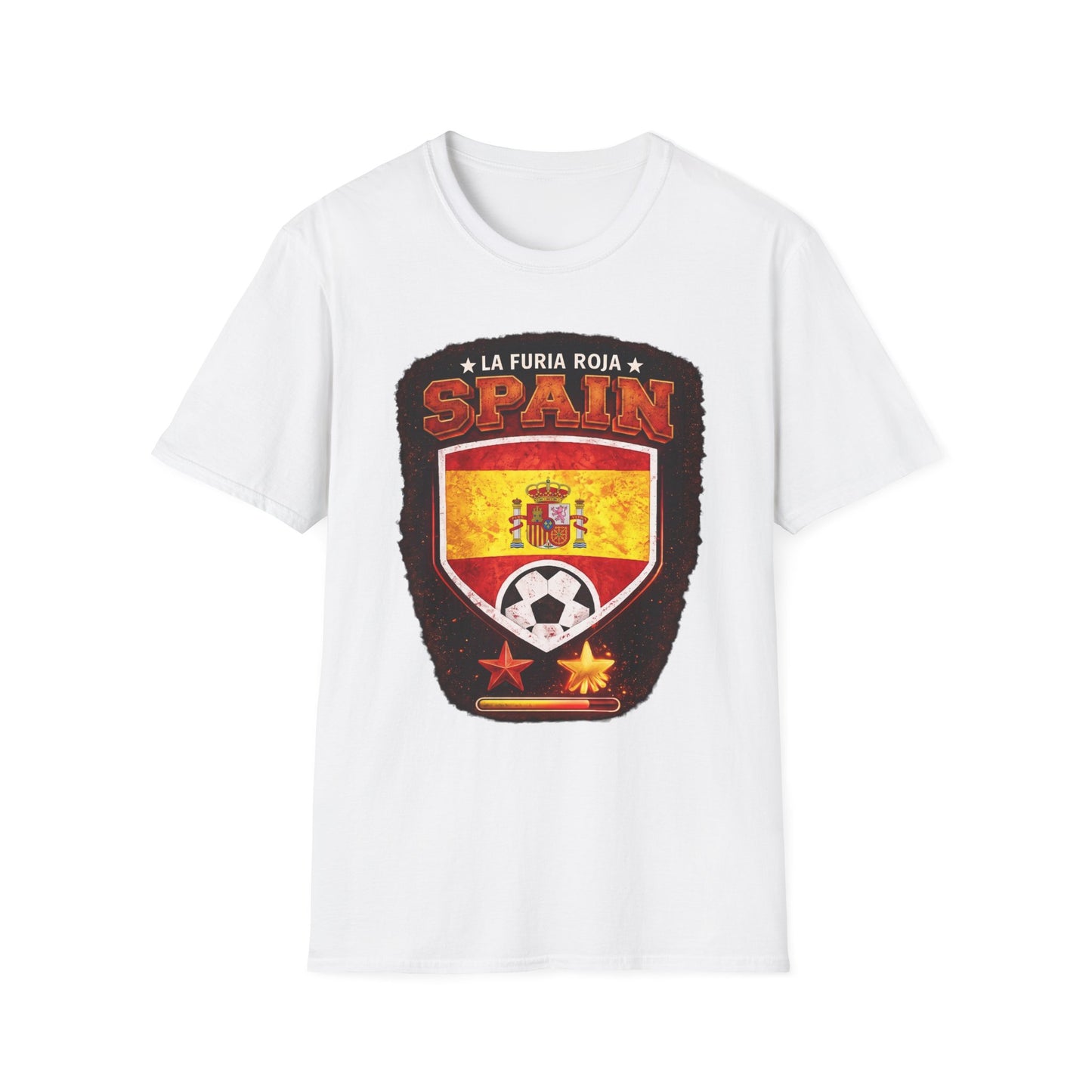 Spain Soccer Crest T-Shirt – "La Furia Roja" Football Jersey Tee