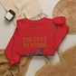 Sweatshirt — 'Too Cute to Spook' Halloween Witch Bat Crewneck