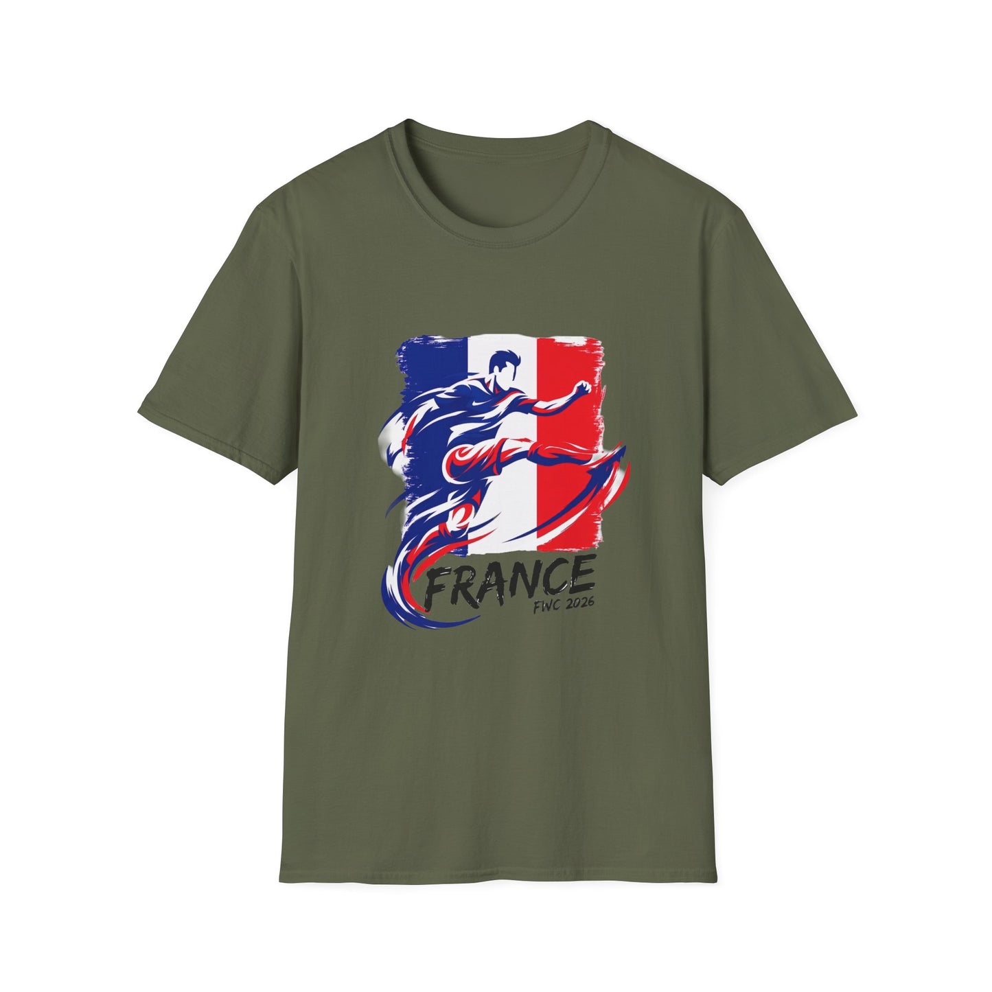 France Soccer Player Graphic T-Shirt – French Flag Football Tee (Since 2020)