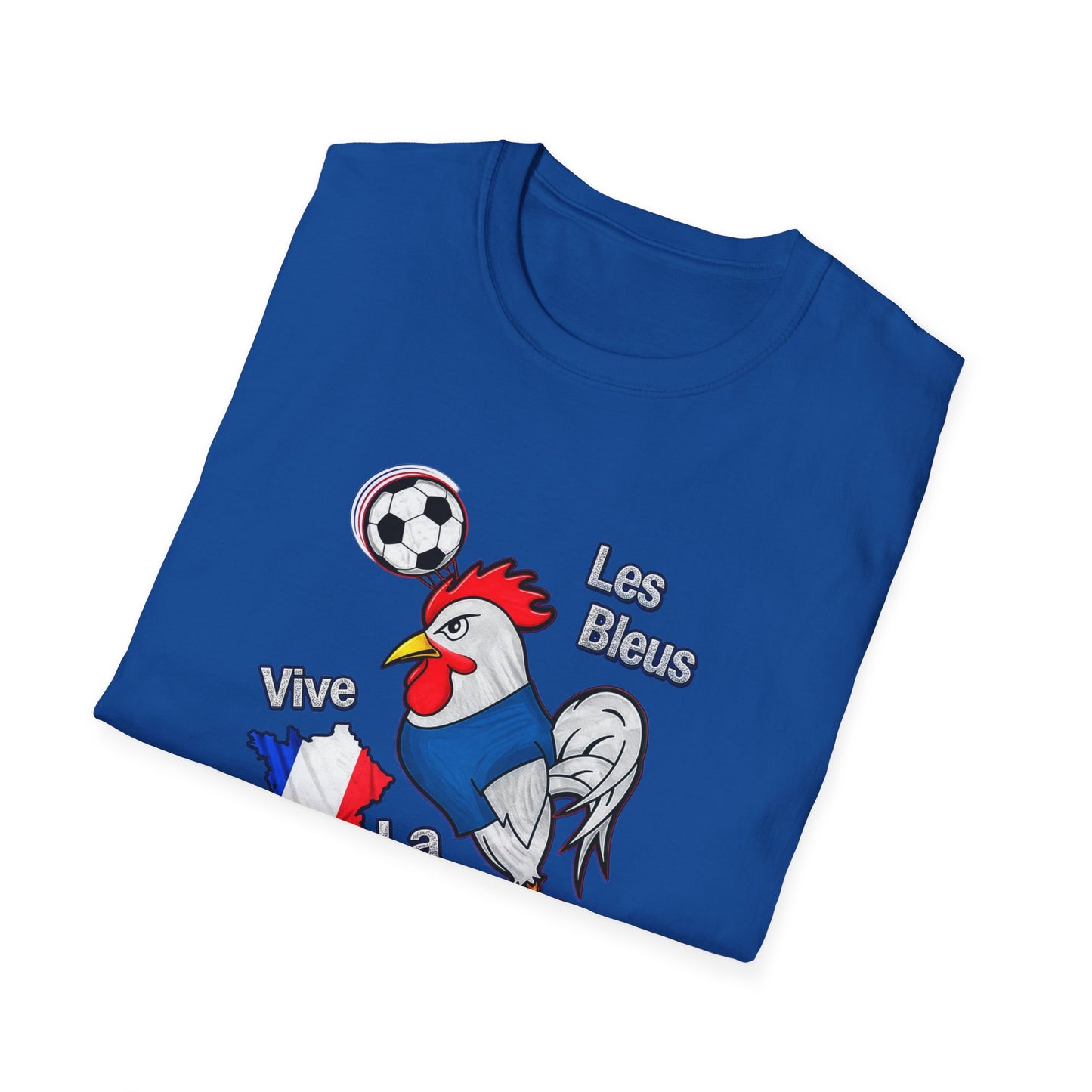 France Soccer T-Shirt – "Vive France" Les Bleus Rooster Football Tee