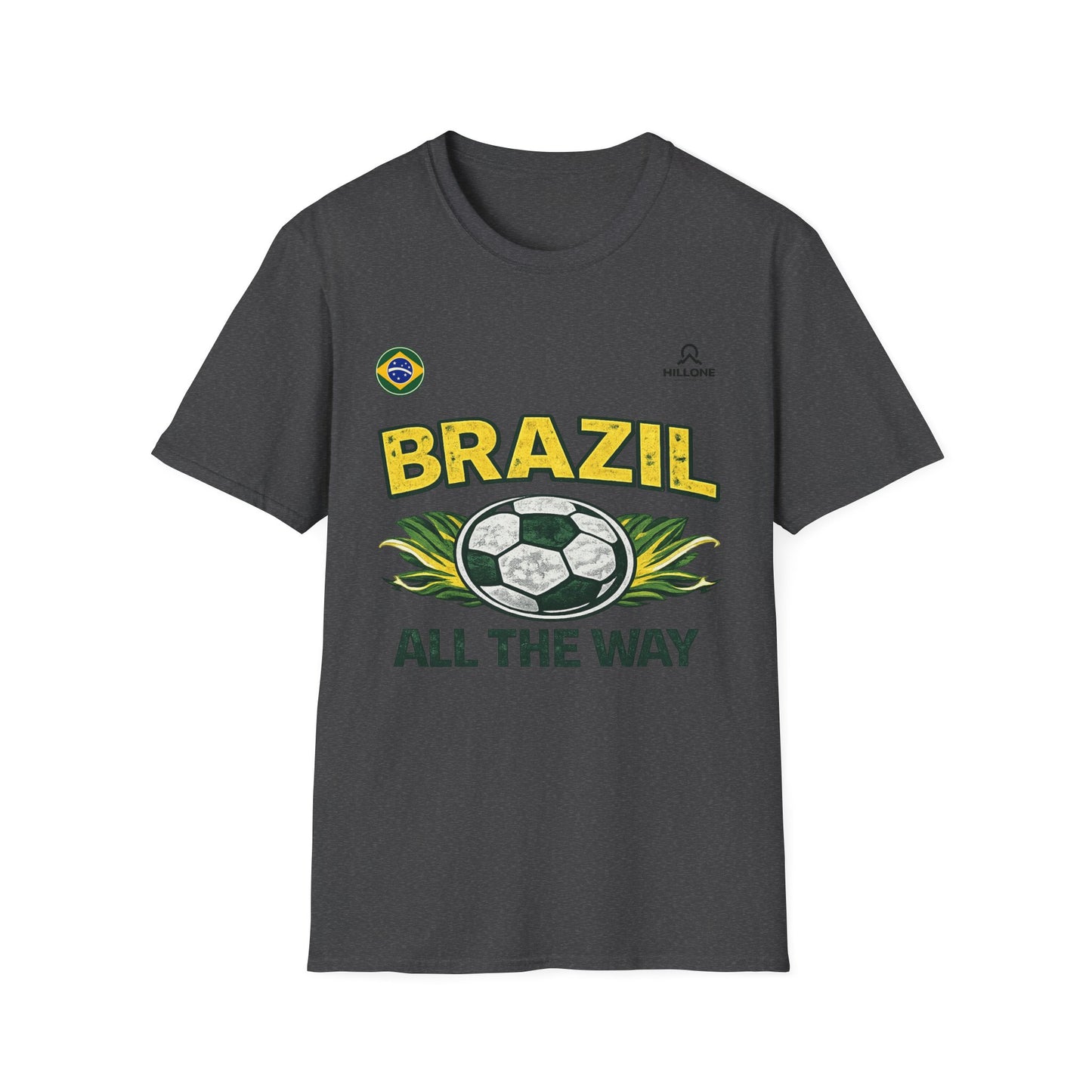 Brazil All The Way Soccer T-Shirt