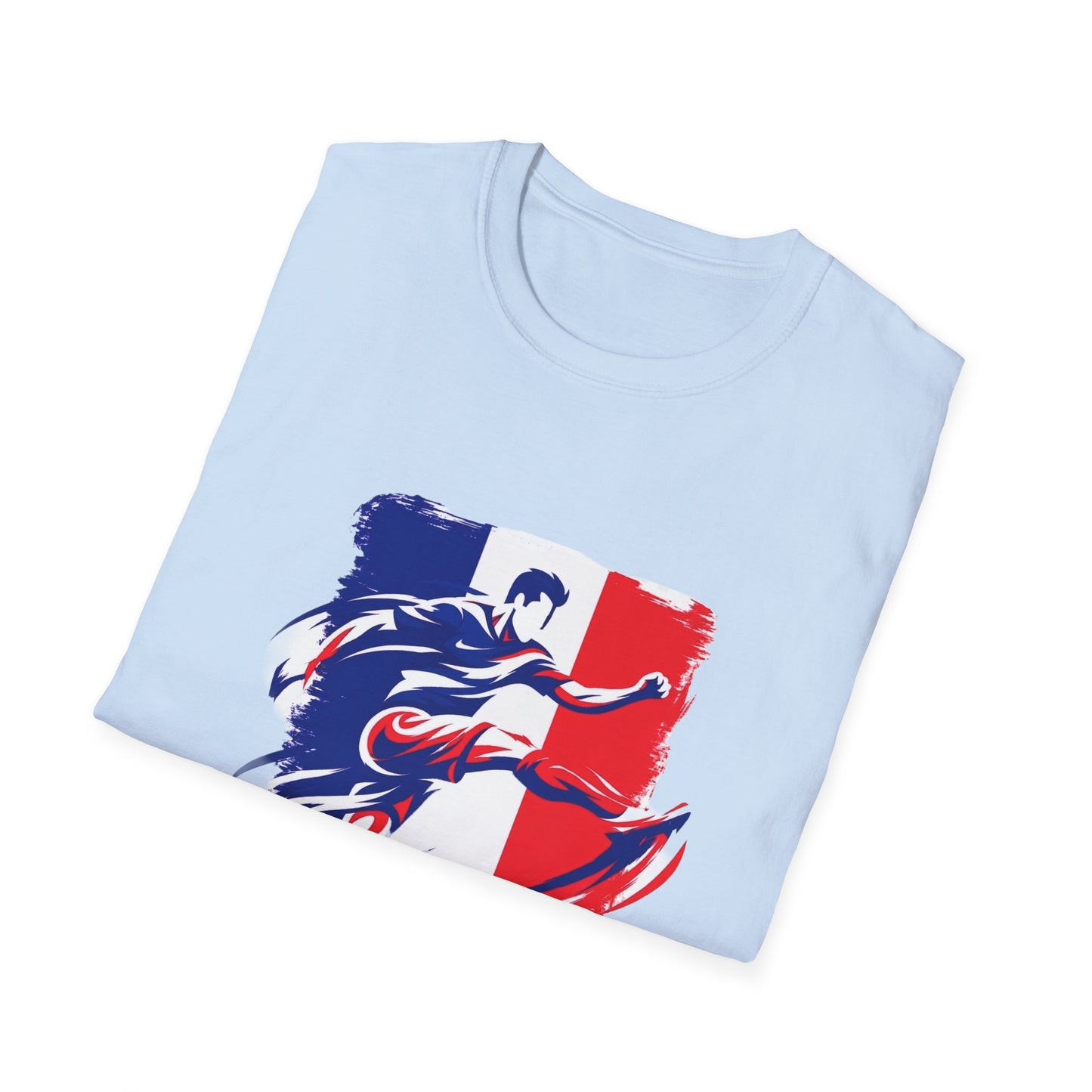 France Soccer Player Graphic T-Shirt – French Flag Football Tee (Since 2020)