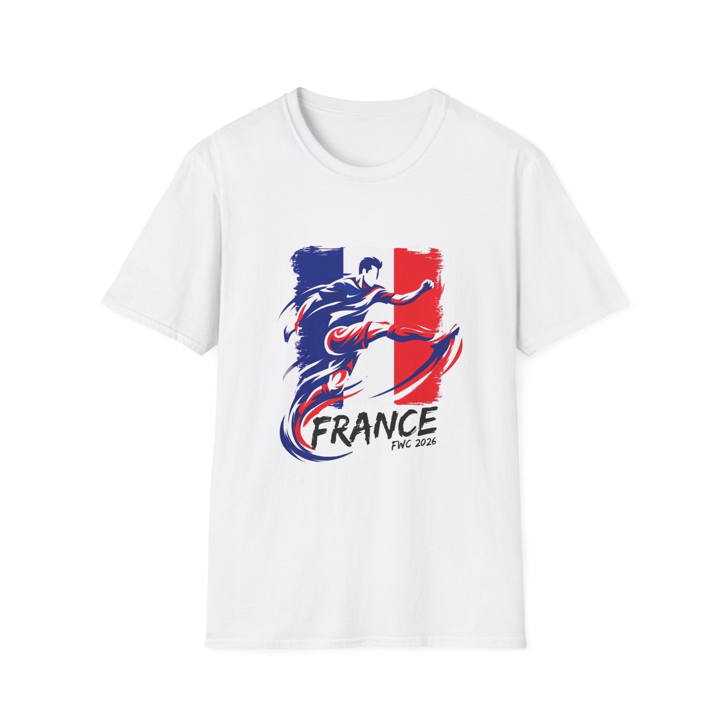 France Soccer Player Graphic T-Shirt – French Flag Football Tee (Since 2020)