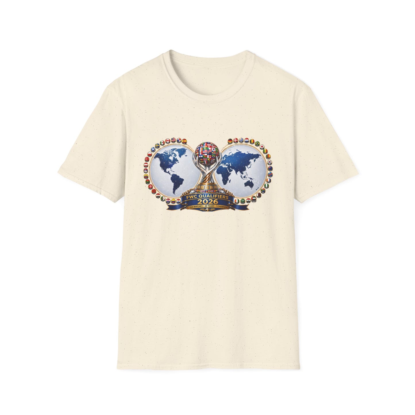 World Cup 2026 Soccer Trophy T-Shirt – Global Teams Emblem