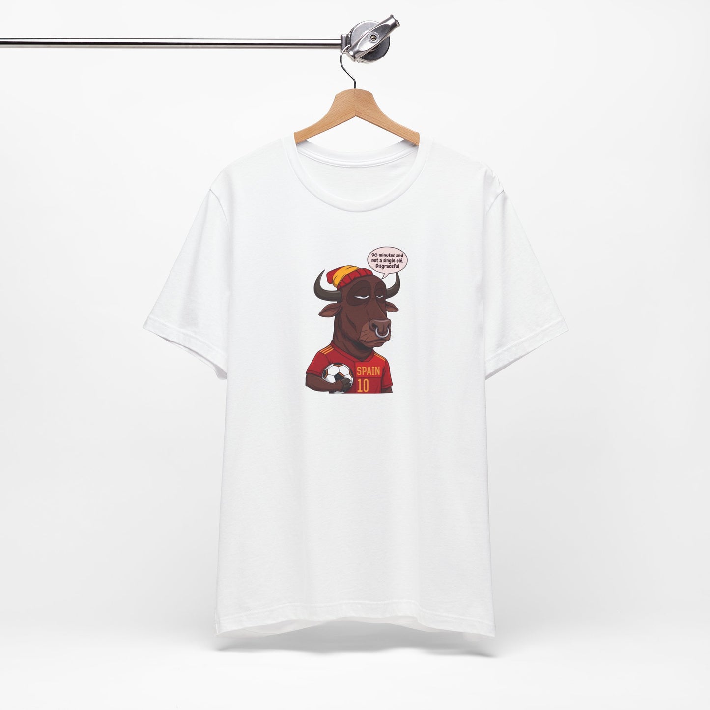 Bull Soccer Fan Tee – "I support my team with passion" Spain Jersey Design
