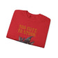 Sweatshirt — 'Too Cute to Spook' Halloween Witch Bat Crewneck