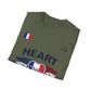 Heart to the Final T-Shirt — French Flag Soccer Fan Tee
