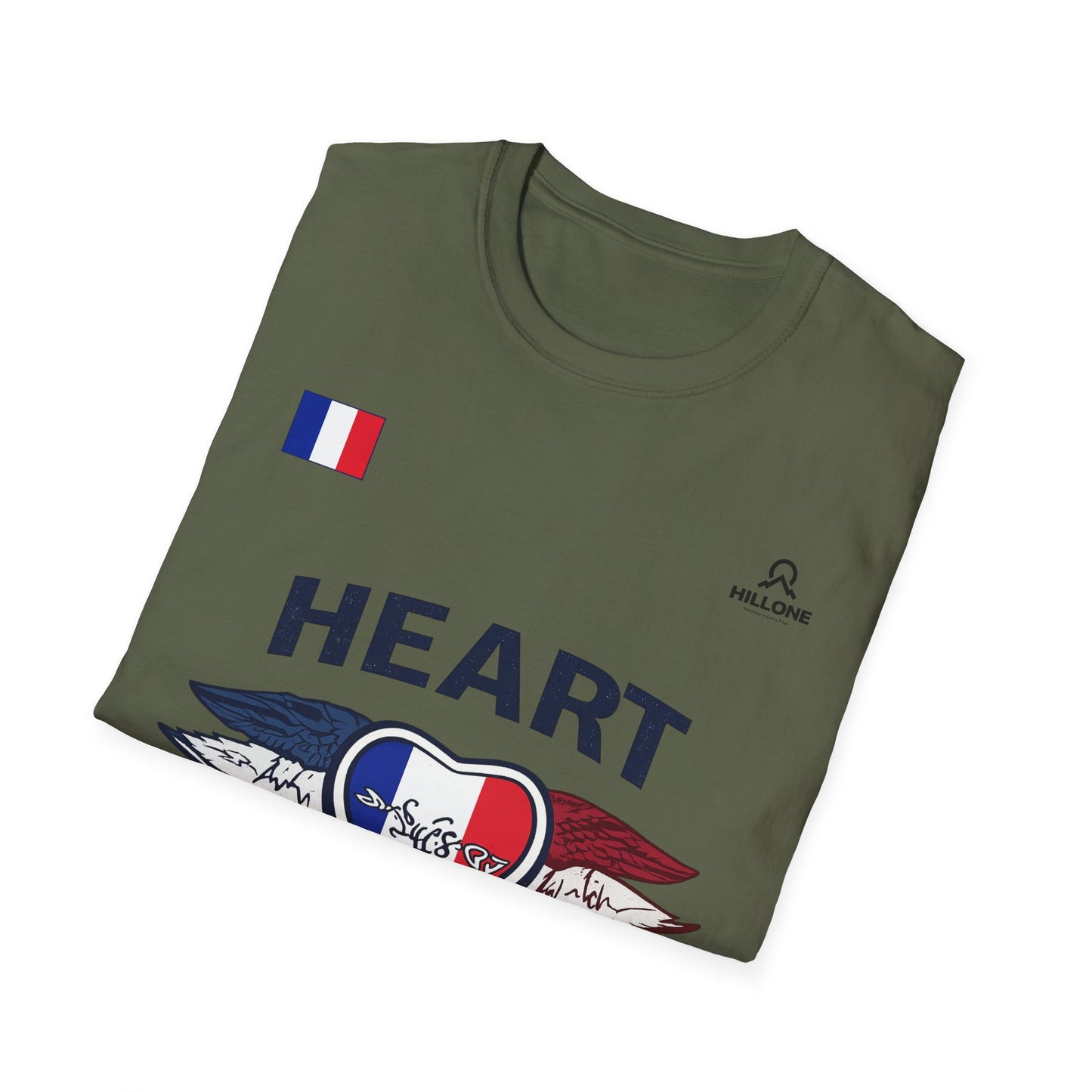 Heart to the Final T-Shirt — French Flag Soccer Fan Tee