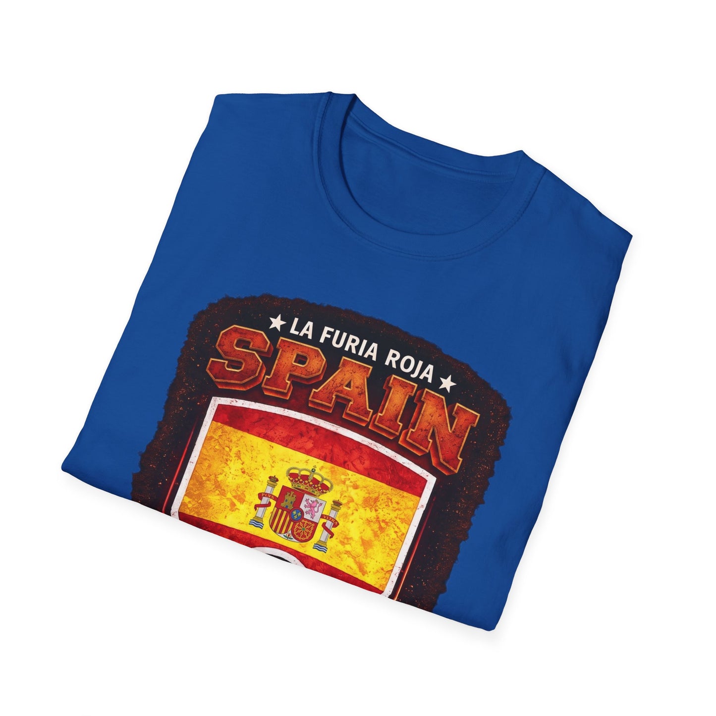 Spain Soccer Crest T-Shirt – "La Furia Roja" Football Jersey Tee
