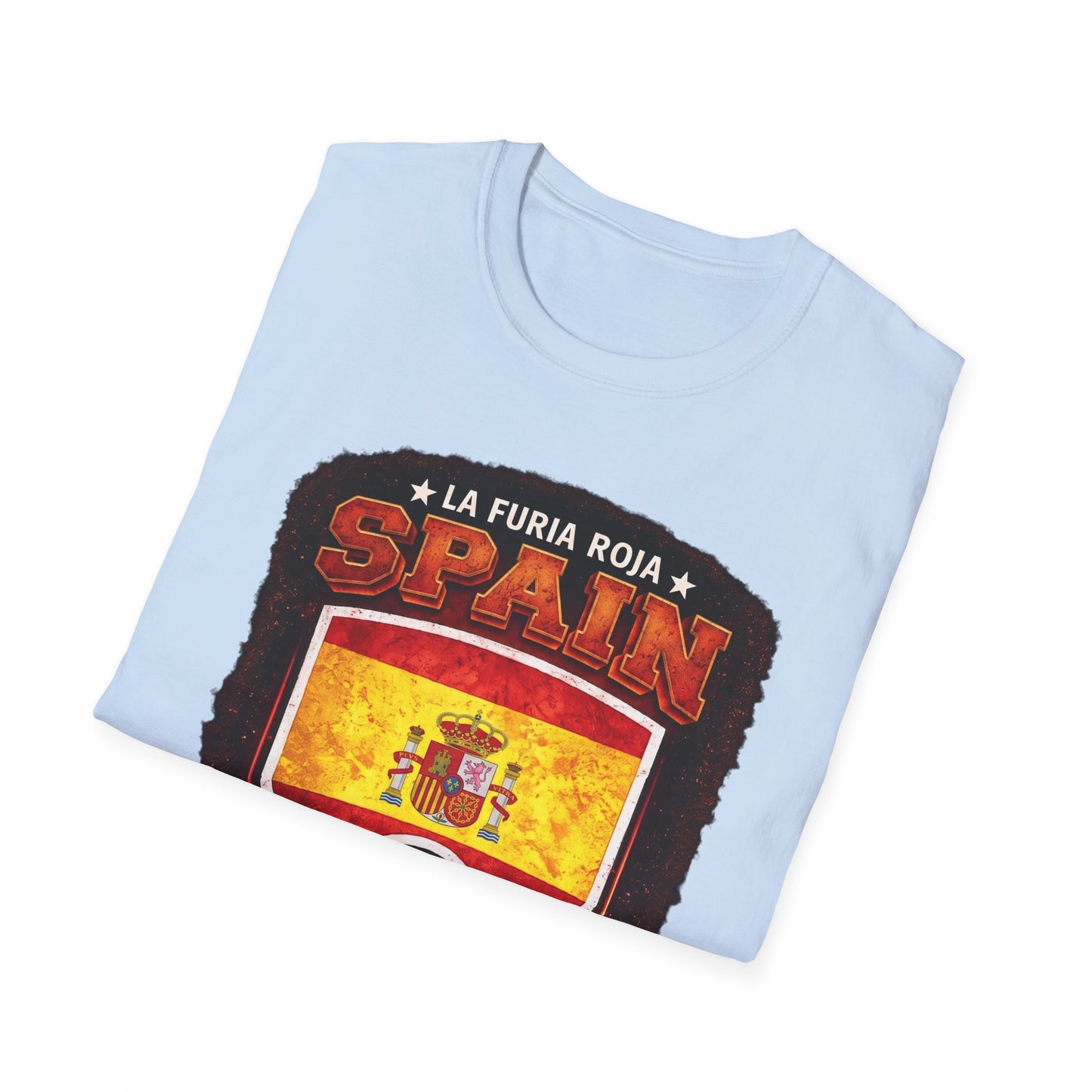 Spain Soccer Crest T-Shirt – "La Furia Roja" Football Jersey Tee