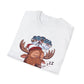 Sleeping Moose Canada Soccer T-Shirt — Cute Moose Dreaming of Victory