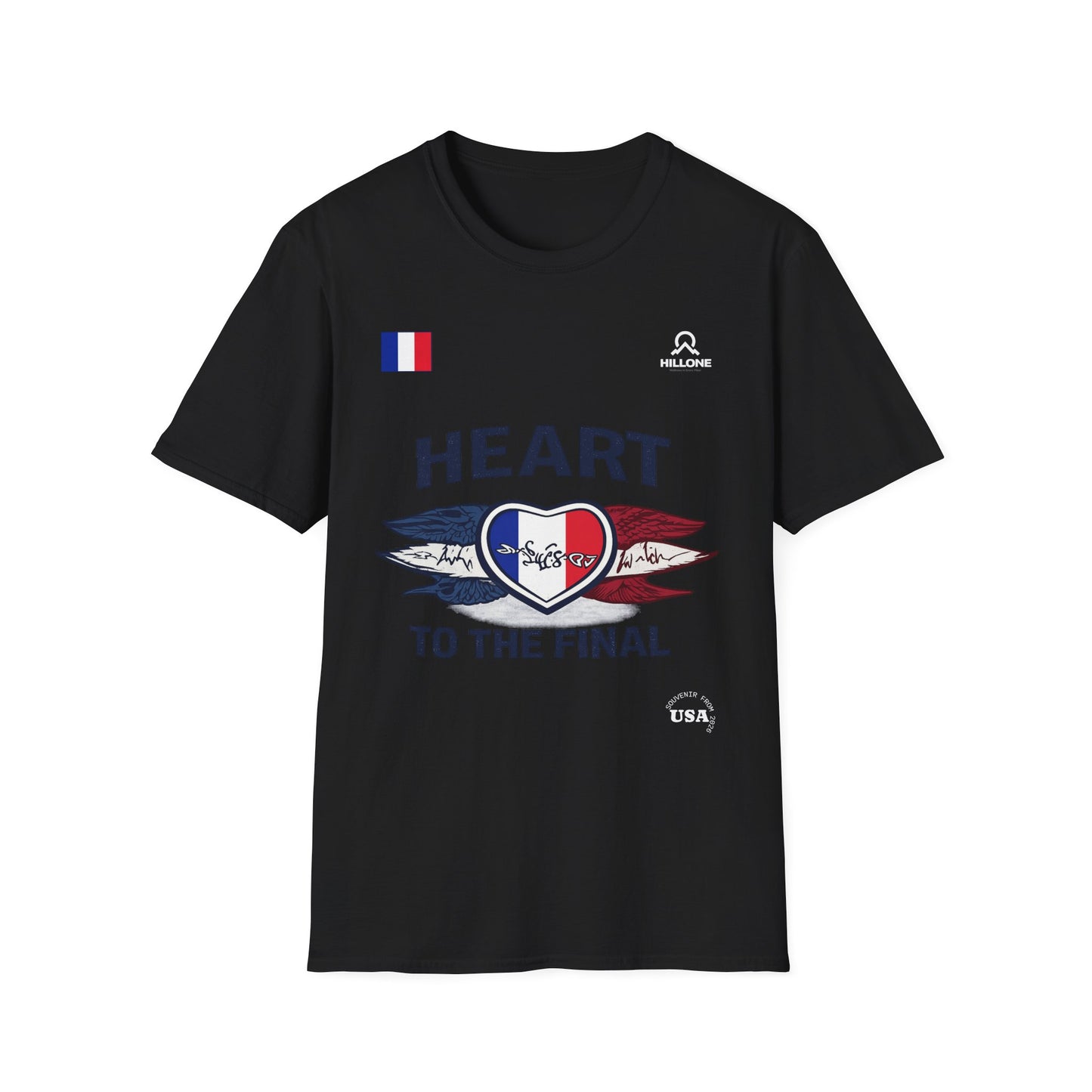 Heart to the Final T-Shirt — French Flag Soccer Fan Tee