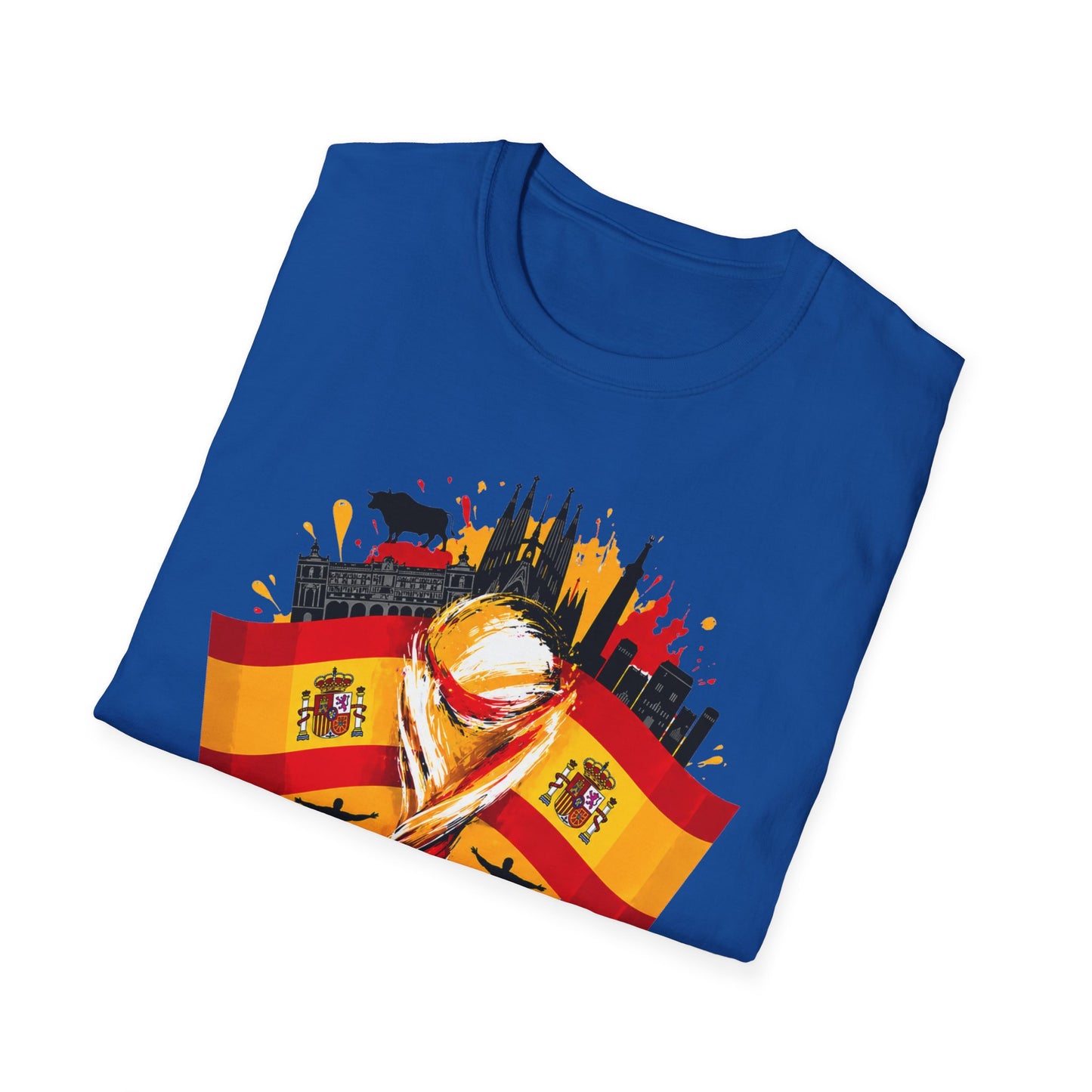 Spain 2026 World Cup T-Shirt – Spanish Flag & Trophy Soccer Fan Tee