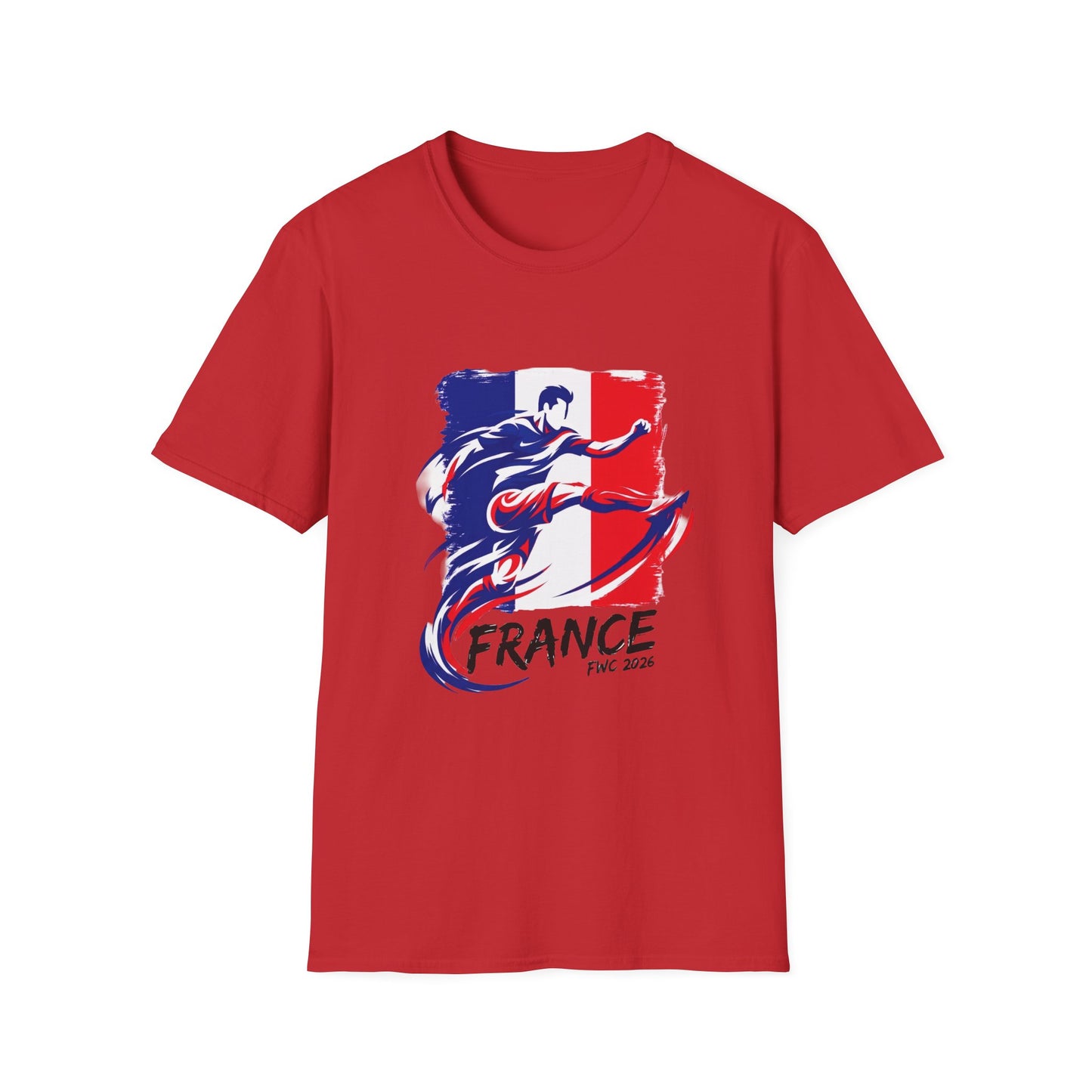 France Soccer Player Graphic T-Shirt – French Flag Football Tee (Since 2020)